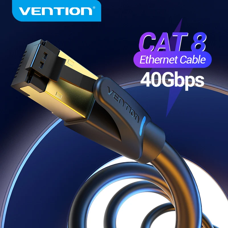 Ethernet кабель Vention RJ45 Cat8 Lan SFTP 40 Гбит/с 2000 МГц RJ 45 Cat 8 сетевой Соединительный для