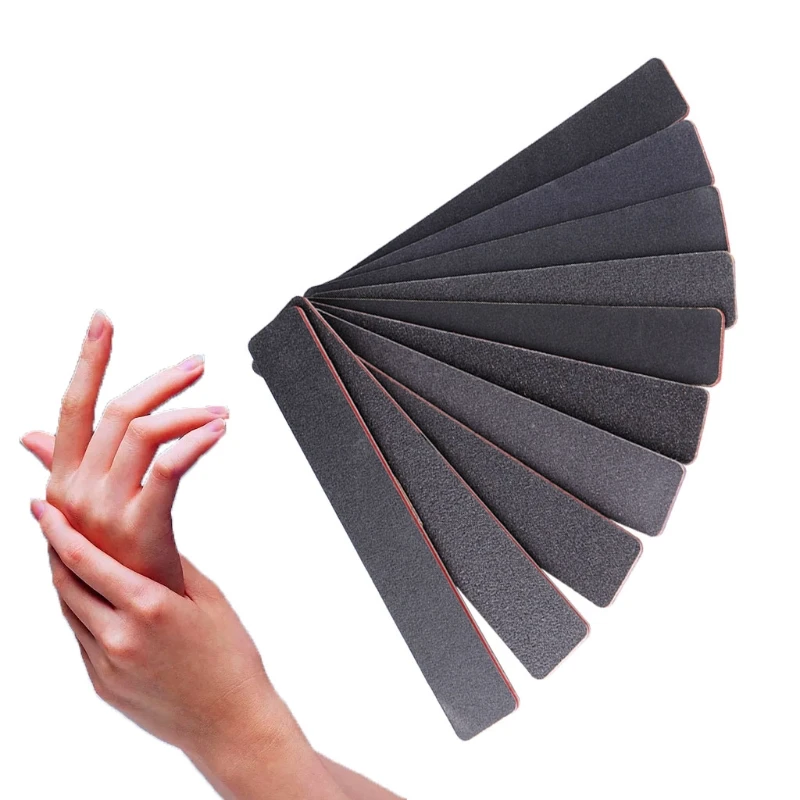 1 шт. пилки для ногтей Шлифовальные 100/180 квадратные двухсторонние Типсы дизайна