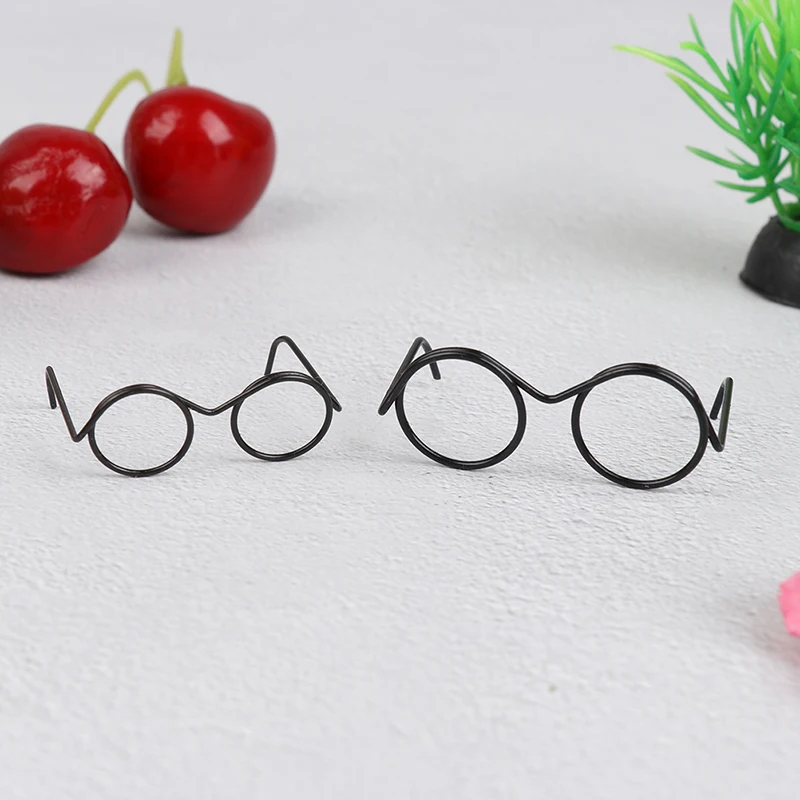 10Pcs Fashion Round Frame Lensless Retro Cool Doll Glasses For 30cm No Lens | Игрушки и хобби