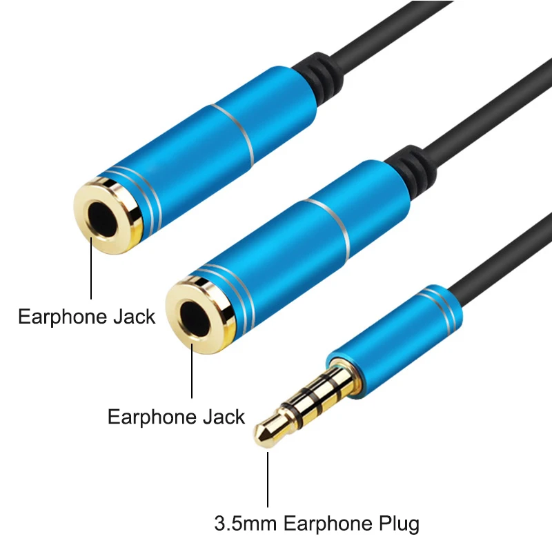 Аудиоразветвитель 3 5 мм с разъемом папа на 2 мама удлинительные кабели для