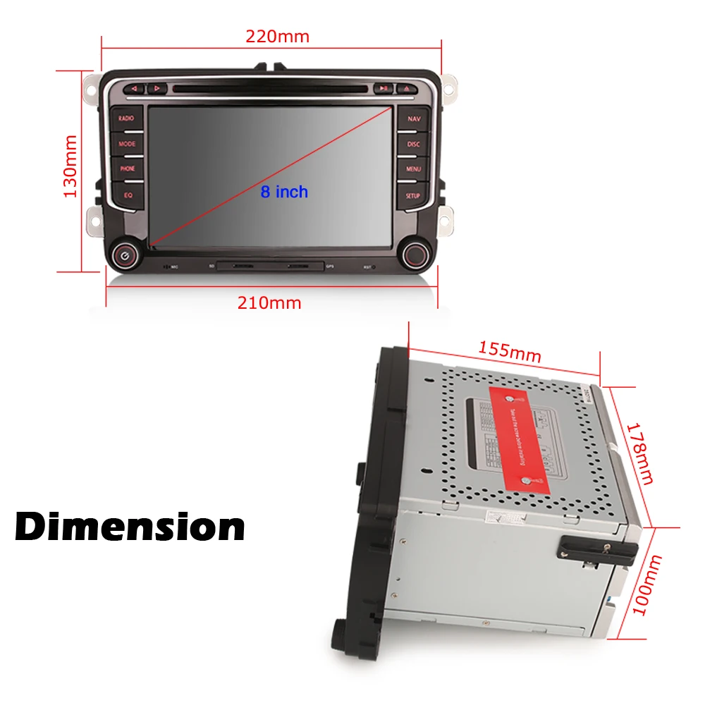 7-дюймовый DSP Android 10 0 автомобильный DVD-радио CarPlay и Авто GPS 4G DAB + WiFi головное