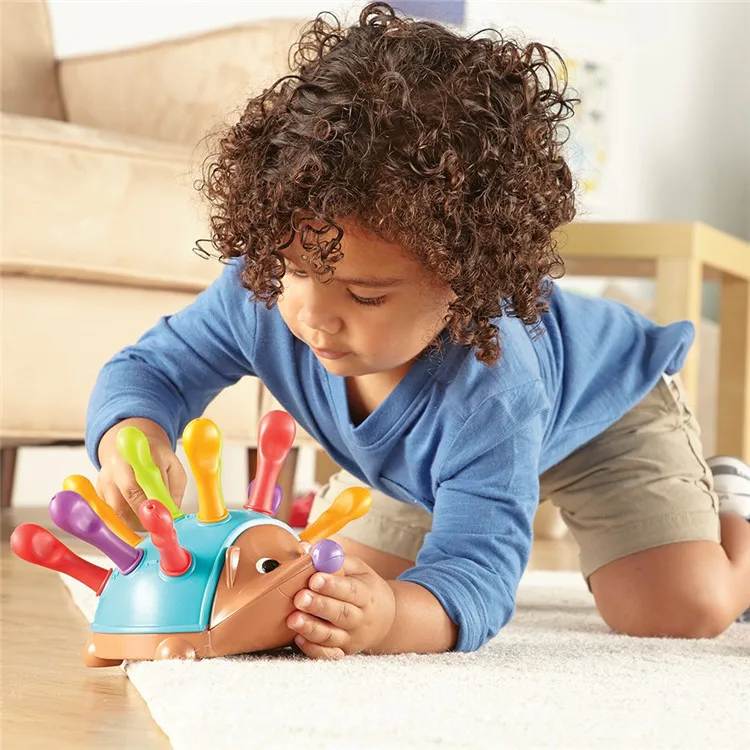 

Baby Educational Toys Training Focused on Children Fine Motor Hand-Eye Coordination Fight Inserted Hedgehog Toys Games for Kids