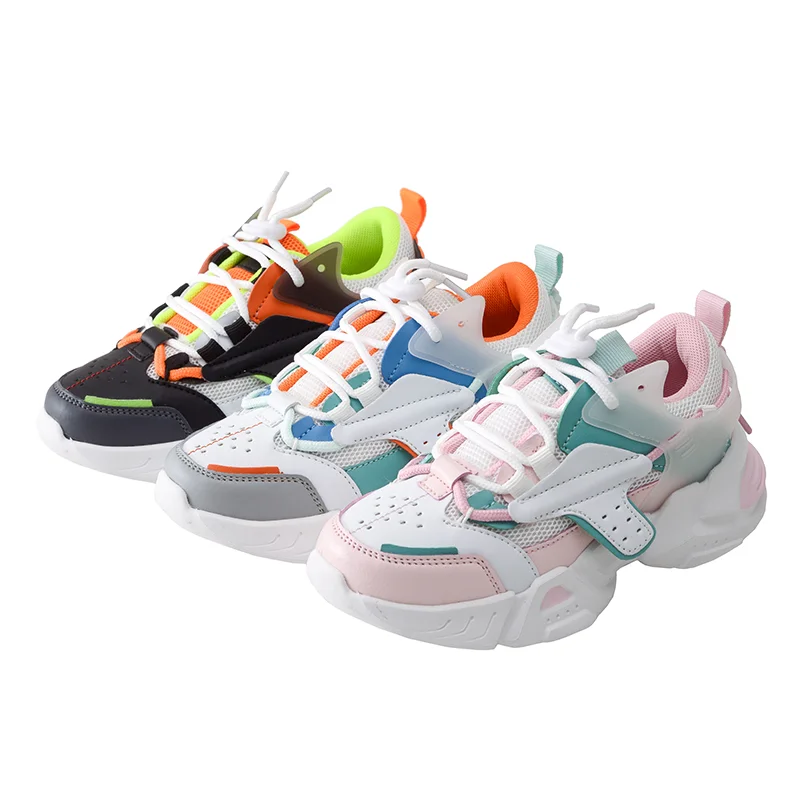 

Boys Girls Lace-Up Mesh Sneakers Children School Sport Trainers Baby Toddler Little Big Kid Casual Brand Stylish Designer Shoes