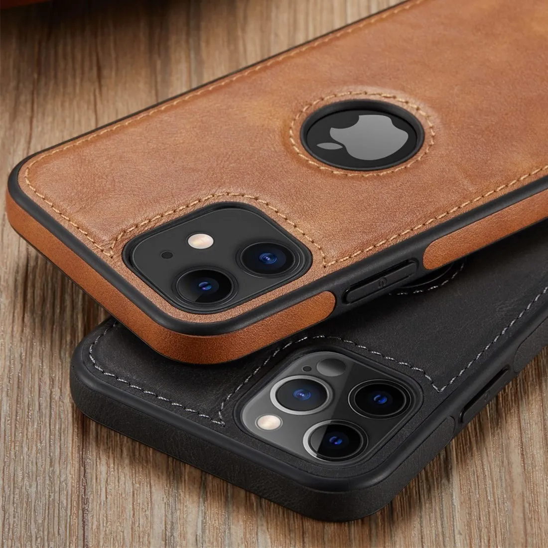 

Luxury PU Leather Phone Case For iPhone 12Pro 11 12 Pro Max XR XS Max X 7 8 6 Plus 12Mini 11Pro Max 11 Slim Soft Back Cover Case