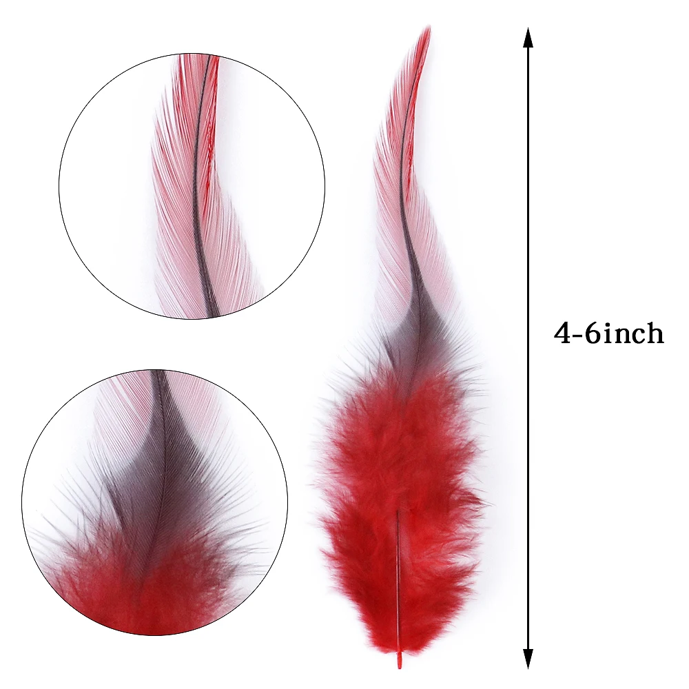 

Fluffy Dyed Rooster Chicken Feathers 10-15CM Natural Plumes For Crafts DIY Wedding Jewelry Decoration Carnival Dress Accessories