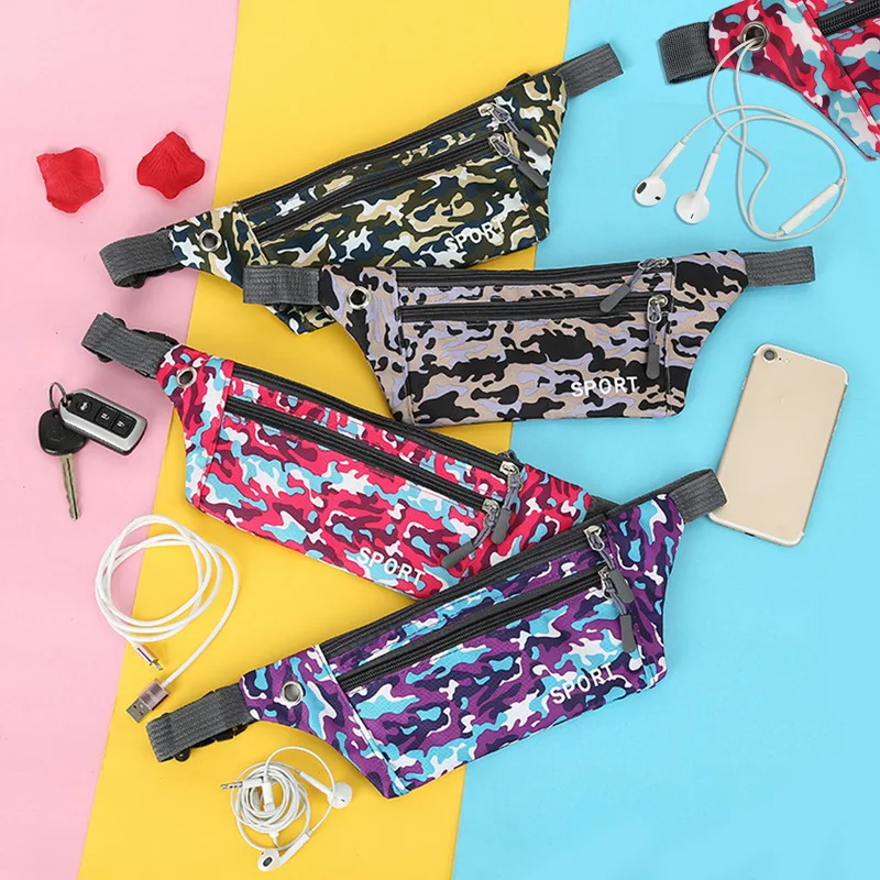 Унисекс поясная сумка для женщин и мужчин на открытом воздухе бега с карманами