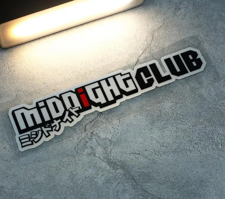 Светоотражающая Полночь клуб JDM японские наклейки Осака Дрифт автомобили