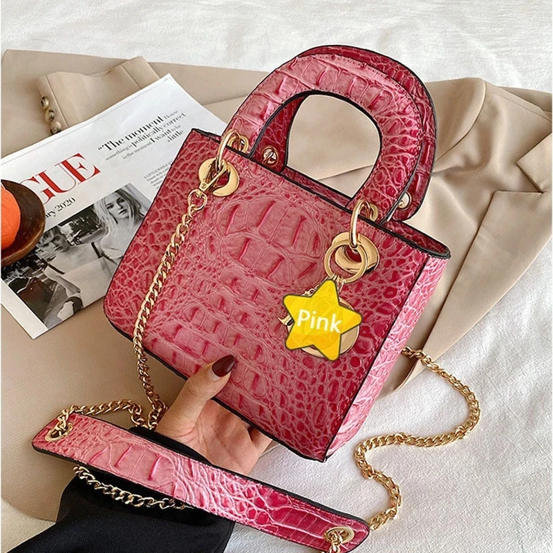 

Luxury Designer Women Handbag Casual Crocodile Pattern Tote Bag Lady Small Crossbody Bag Sac Femme Ins Hot Netflix Female Bag