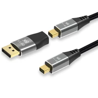 thunderbolt 2 mini displayport cable mini dp to mini dp 8k60hz 4k120hz with mini displayport to dp female to male adapter