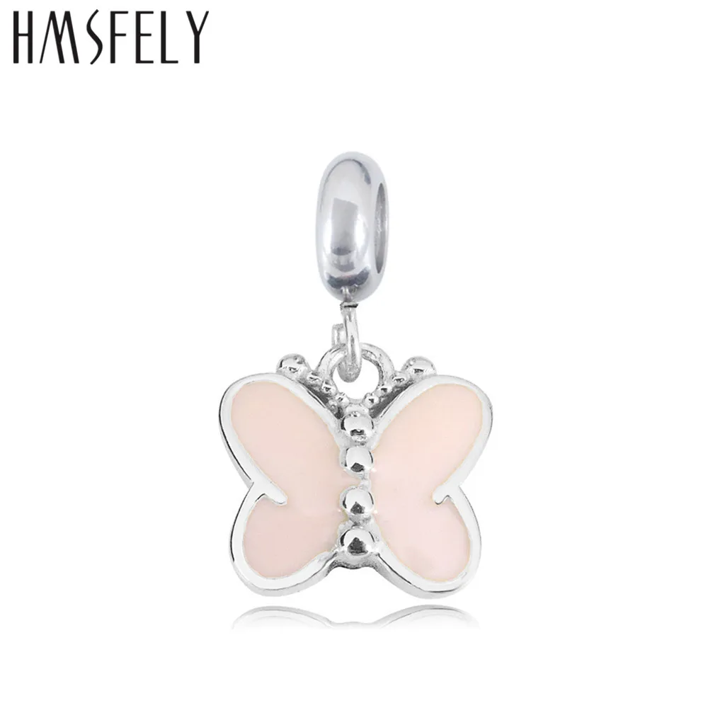 HMSFELY 316L подвеска в виде розовой бабочки из нержавеющей стали для