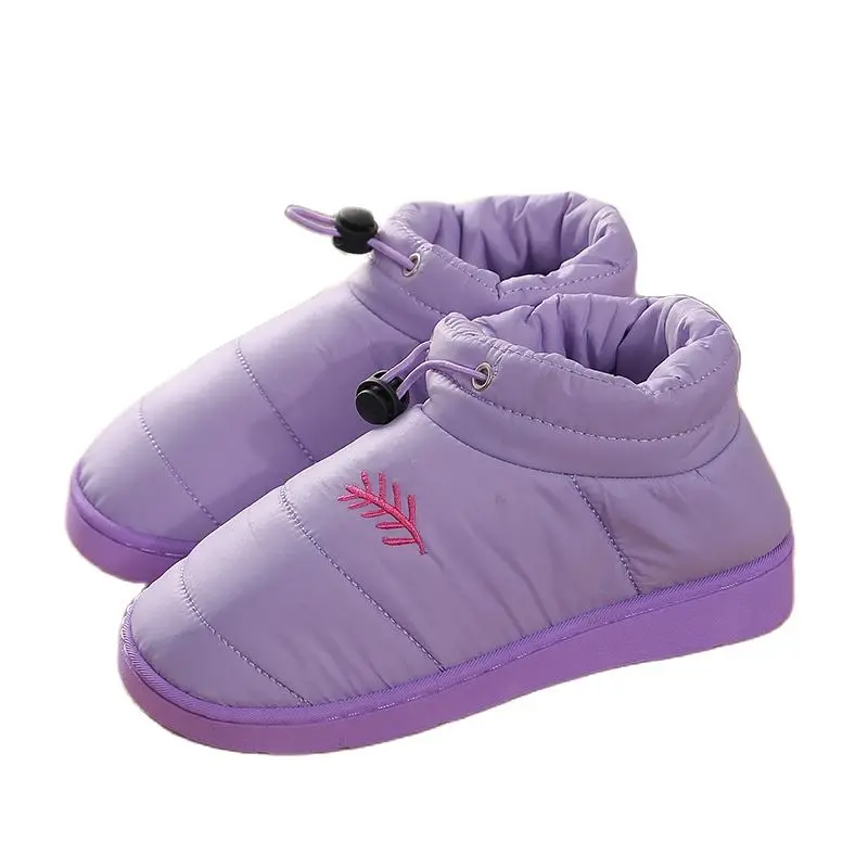 

Waterproof Slippers Shoes Women Winter 2021 Home Flats Girls Warm Indoor Shoes Mujer London Stylish Shoes