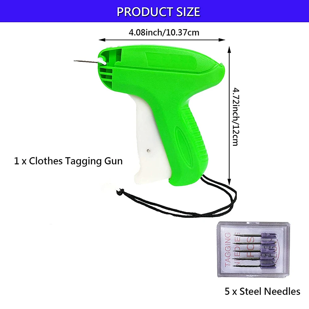 

Pricing Gun with 5 Steel Needles, Tagging Gun for Clothing, Price Tag Gun Retail Pricing Gun, Tagging Applicator Kit for Shops
