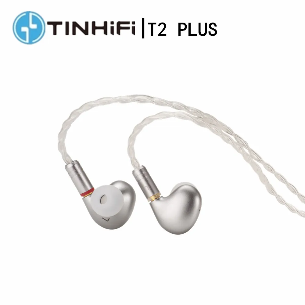 Наушники-вкладыши TINHiFi T2 PLUS динамический привод Hi-Fi бас металлические наушники 3 5