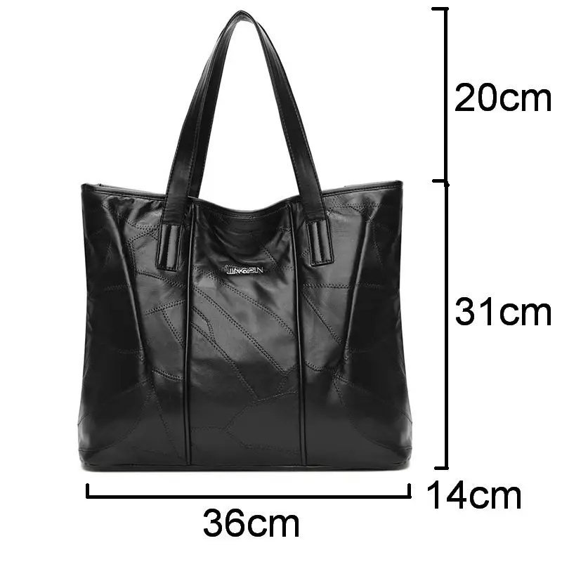 DIINOVIVO Ladies Casual Bags Soft PU Leather Shoulder Bag Women Handbags High Quality Tote Bags For Women Large Bag WHDV1284