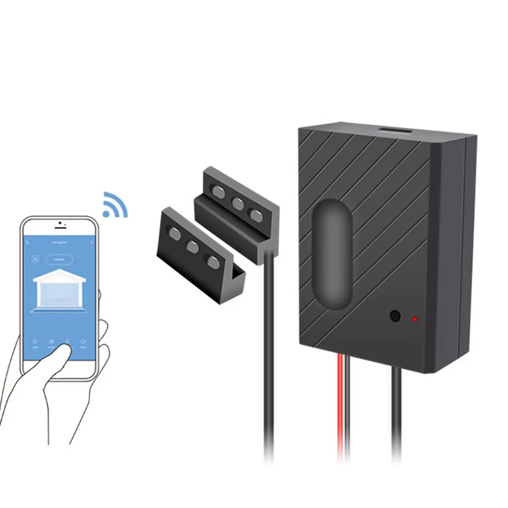 Smart Wifi Garage Door Switch Remote Turn On/Off App And Voice Control History Record Wide Compatibility 1 Set | Безопасность и