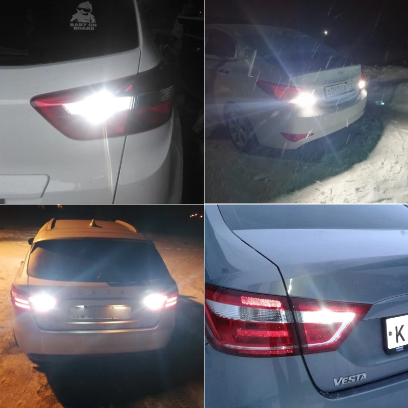 2x W16W T15 Canbus OBC Error Free светодиодный Автомобильная резервная копия светильник для BMW