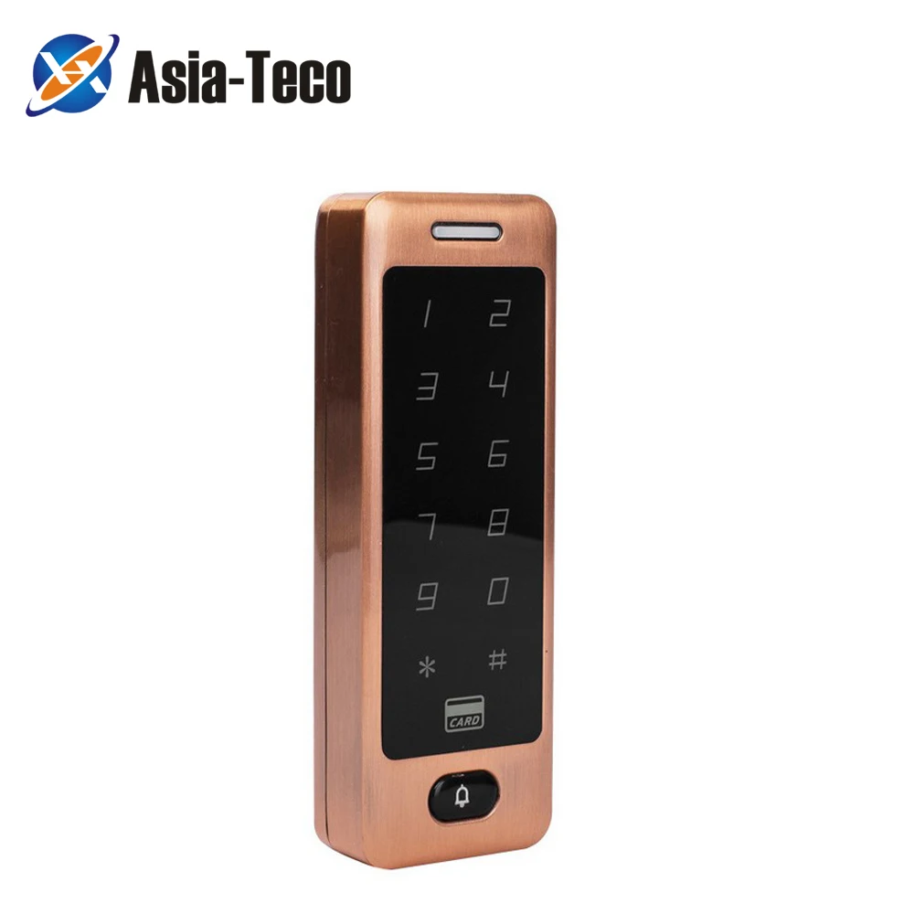 125khz Waterproof Smart Keypad Case ID Card Reader Touch Metal RFID Access Control Electronic Door Lock Electric Gate Opener |