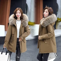 parkas women embroidered jacket warm thick fleece hooded winter jacket women new fur liner parka female casual outwear