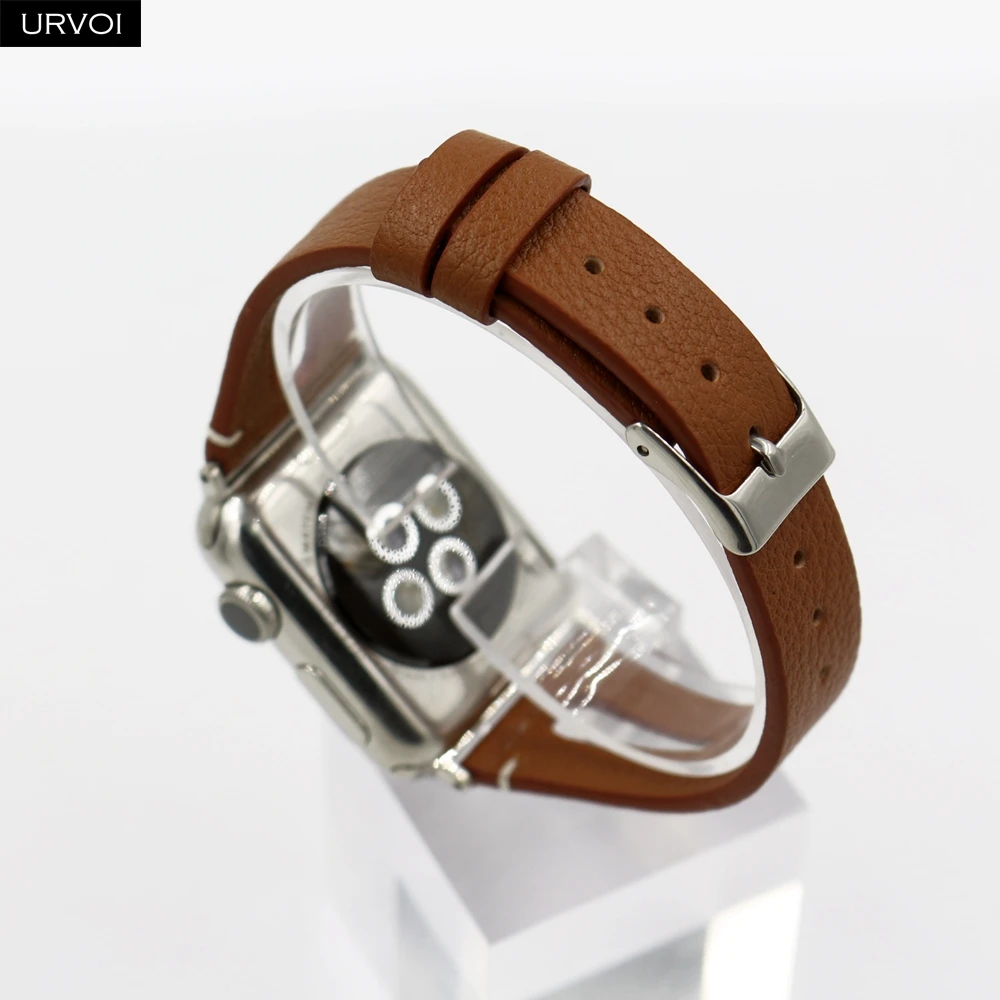 Ремешок URVOI из натуральной кожи для Apple Watch series 6 SE 5 4 3 2 1|Ремешки часов| |