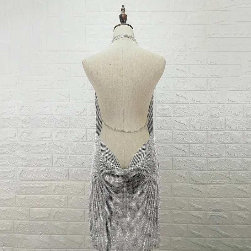 Love Aing/платье ручной работы с открытой спиной украшенное кристаллами и