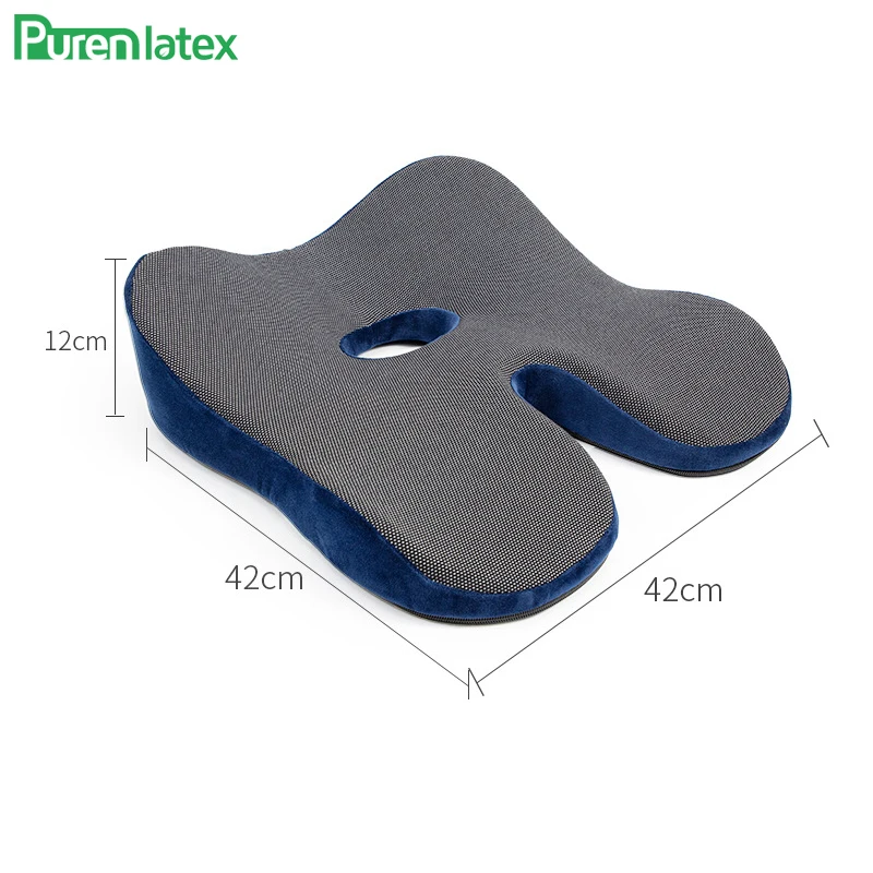 Ортопедическая подушка из пены памяти PurenLatex 42*42 для сиденья коврик инвалидной