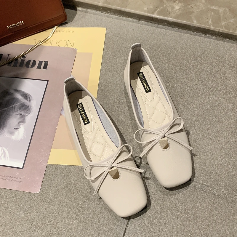 

2020 Women's Flats Women Shoes New Woman Loafers Spring Autumn Flat Shoes Women High-quality Leather Zapatos Mujer W38-84