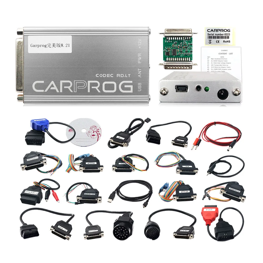 Онлайн CARPROG 8 21 Полный Адаптеры CarProg V10.93/V8.21 OBD2 ремонт автомобиля Prog программер