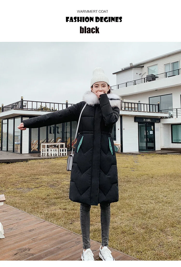Уличная теплая одежда Зимний пуховик женский с капюшоном ультра светильник на утином пуху Теплый Женский пуховик Женское пальто с длинным рукавом