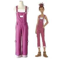 anime carole tuesday cosplay costume carole rompers girls uniform outfit carole suspenders overalls women purple jumpsuit