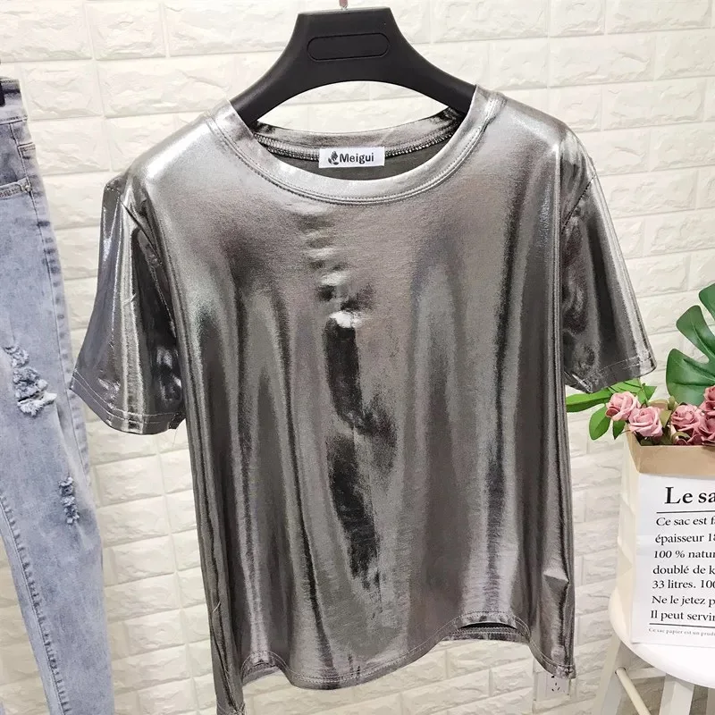 

2020 Tops T-shirts silver Cotton Female Fashion Womens Garment