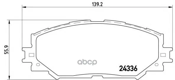Колодки Тормозные Toyota Auris 1.4 1.6 07 /Corolla /Rav 4 06 Передние Brembo арт. P83082|Гайки и болты| |