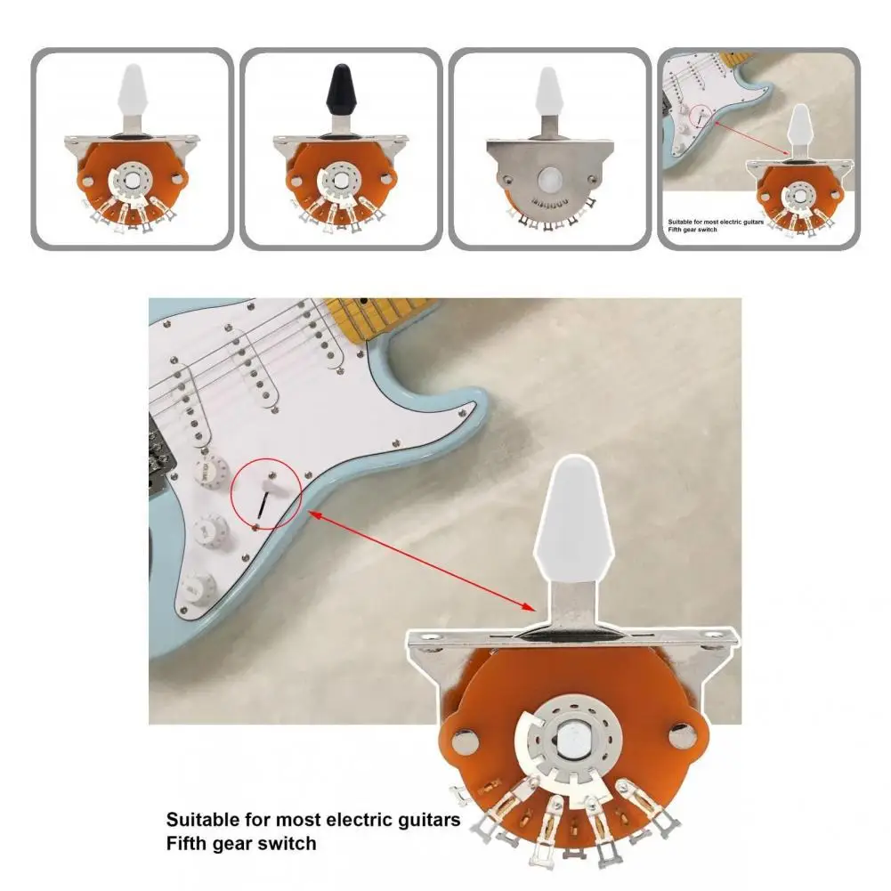 

Fine Workmanship ELectric Guitar Switch Wear-Resistant Compact Guitar Toggle Switch Guitar Control Switch