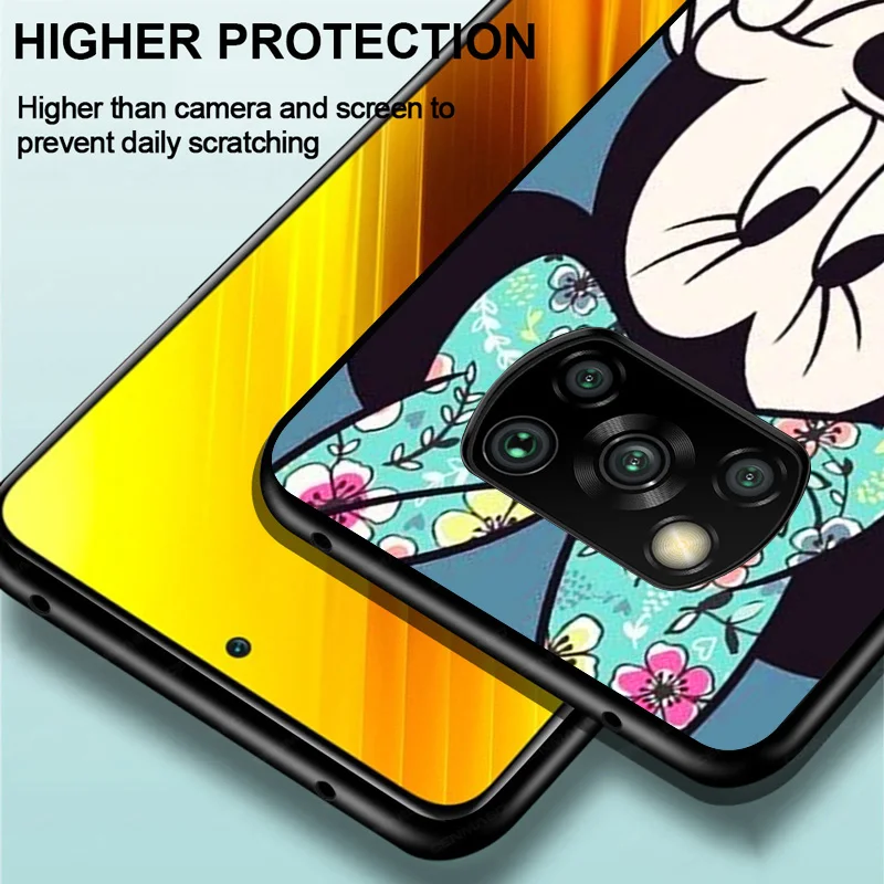 

Disney Cartoon Cute Minnie Mickey Mouse For Xiaomi Poco C3 M3 M2 X3 NFC X2 F3 F2 F1 Mi A3 A2 Lite Pro TPU Silicone Phone Case