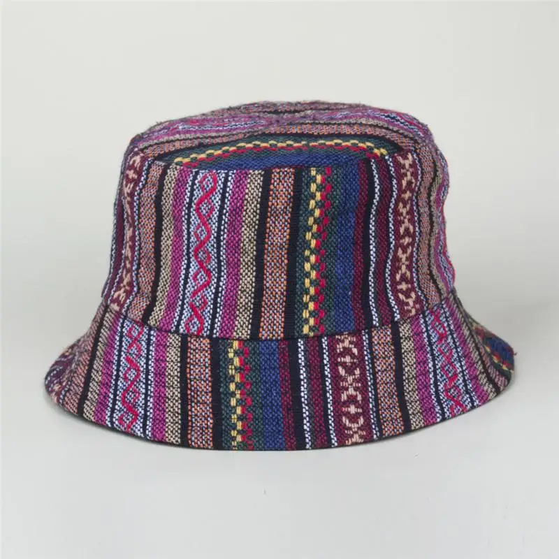 

Ldslyjr 2021 Cotton National Wind Bucket Hat Fisherman Hat Outdoor Travel Hat Sun Cap Hats for Men and Women 287