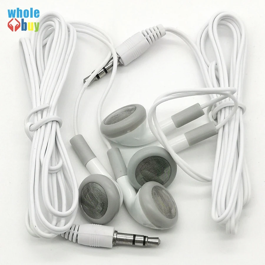 

Cheapest Disposable Earphones for Bus or Train or Plane for School Gift One Time Use White Color 100pcs/lot