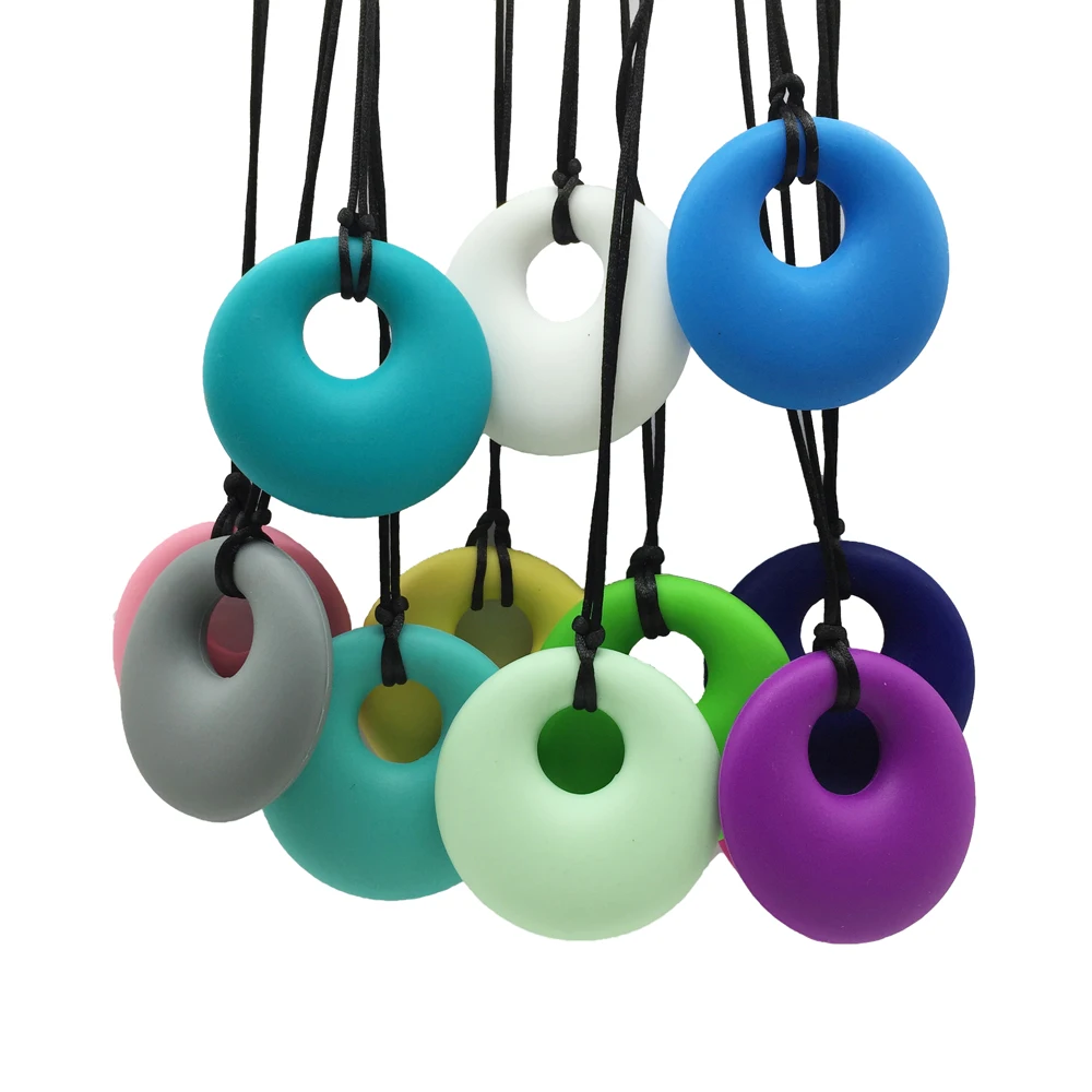 

Round Silicone Necklace Baby Chewable Silicone Beads For Jewelry BPA Free Baby Chewable Round Silicone Teether