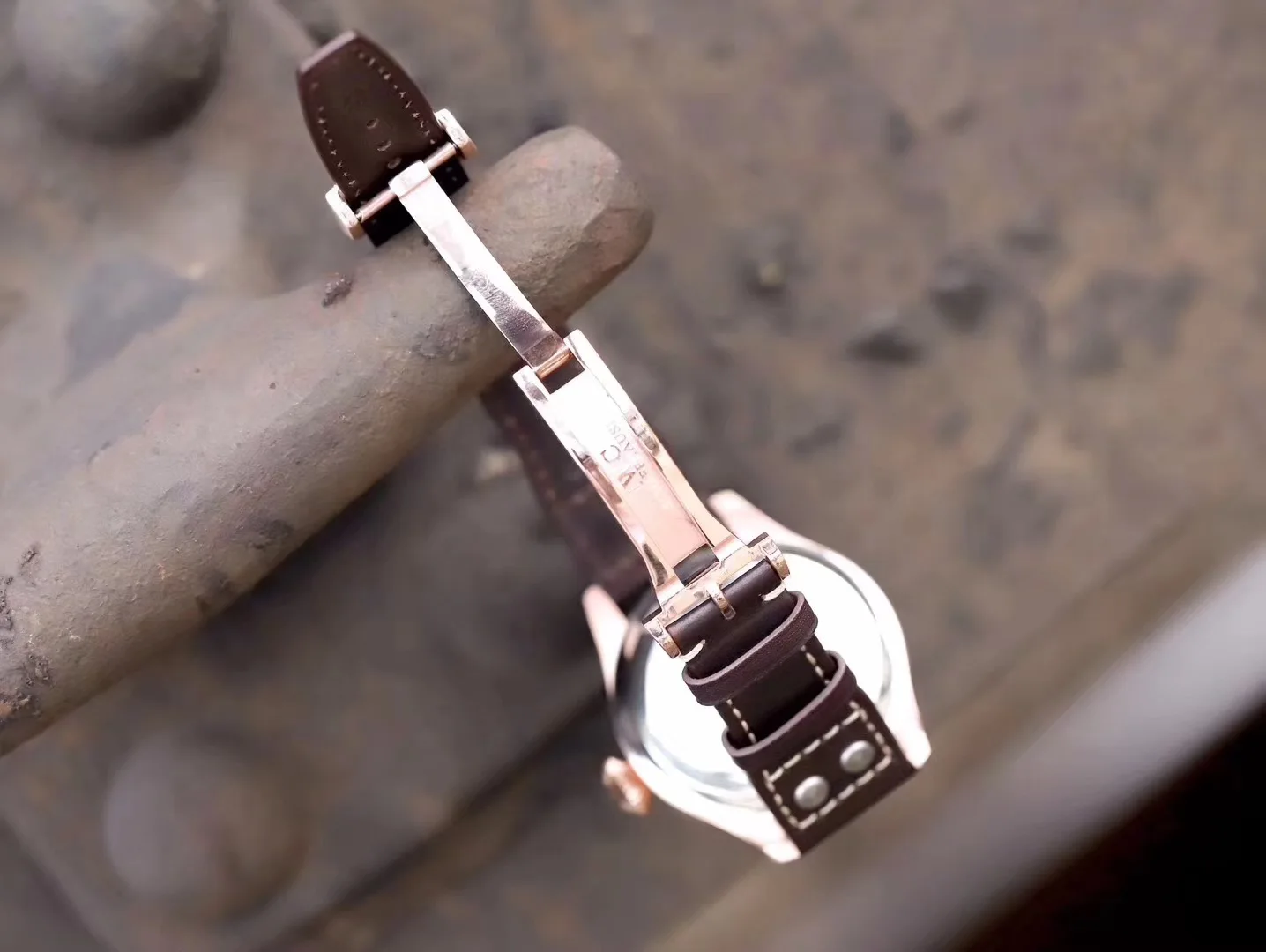 

Classic New Men Automatic Mechanical Big Pilot Le Petit Prince 7 Day Power Reserve Brown Leather Rose Gold Blue Date Watch