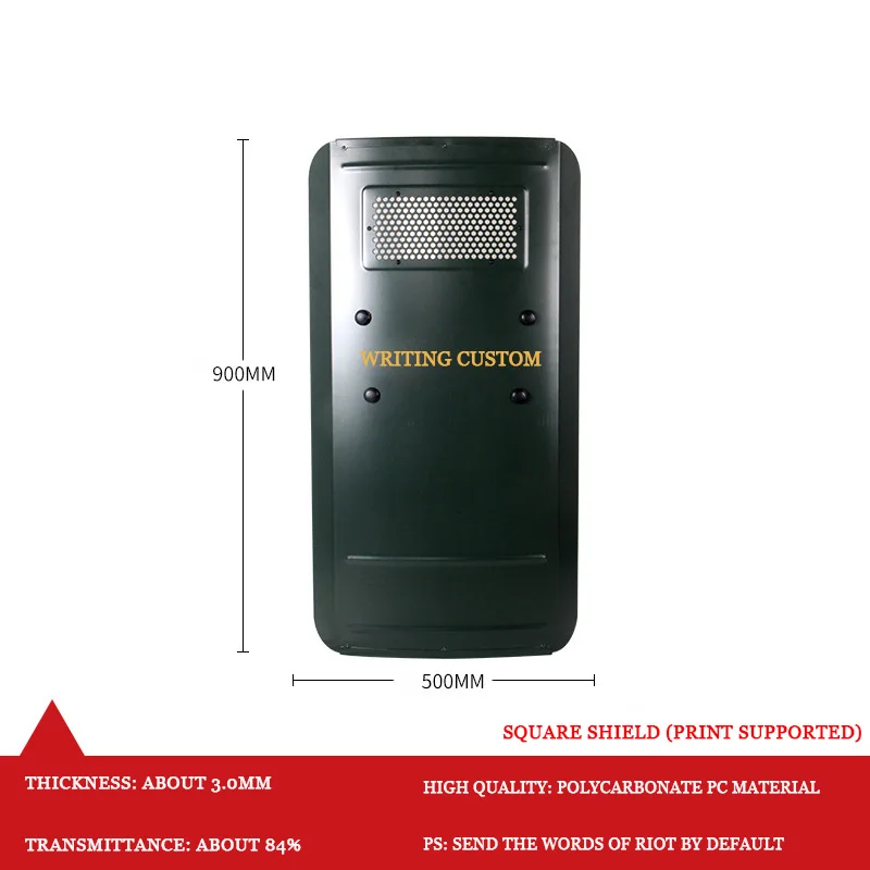 Многофункциональный щит из алюминиевого сплава для защиты от беспорядков