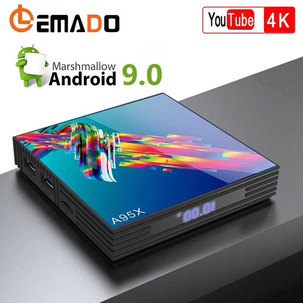 Lemado tv Box Android 9 0 A95XR3 RK3318 поддержка 4 ГБ ОЗУ 64 Гб ПЗУ HDMI2.0 USB3.0 4K 3D 5 ГГц Wifi Netflix Smart