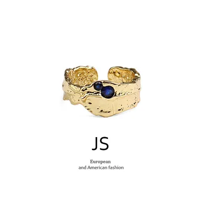 

New Fashion Temperament Irregular Ring For Female Trend Hip-Hop Opening Adjustment Ring Studded Jewelry Euro-American Style 2021