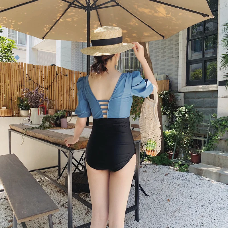 Женские красивые купальники трикини женские модные Цельный купальник