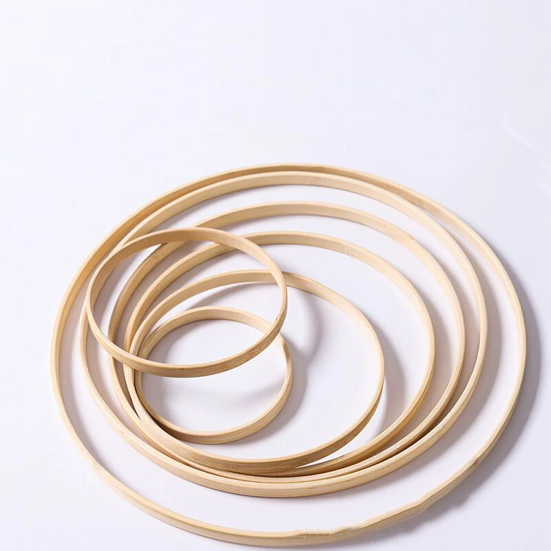 

5pcs wooden DIY Crafts Catcher Ring Embroidery Hoop Bamboo Circle Art Craft Cross Stitch Tools Flower Wreath Christmas Home Deco