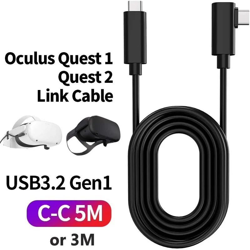 Кабель USB 3 2 Gen 1 для Oculus Quest кабель передачи данных быстрая зарядка м 5 м|Аксессуары