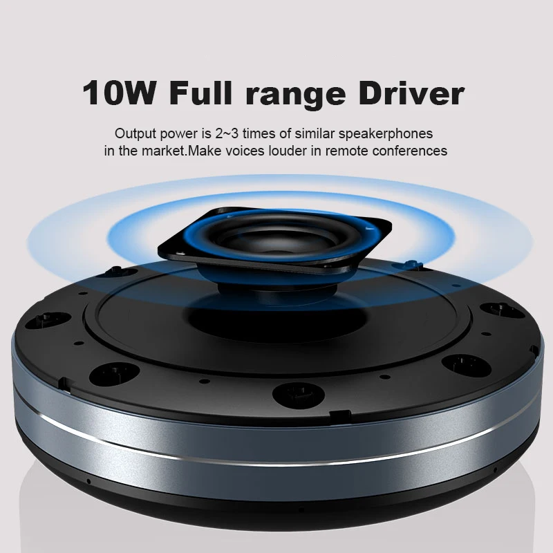 구매 Conferenced 중고 스피커폰 무선 무 지향성 마이크 다 지점 스피커폰 무선 스피커 (보조베터리 포함)