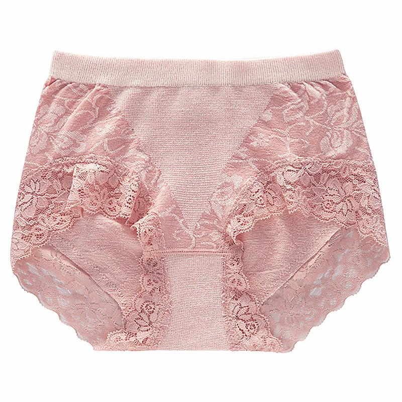 Нижнее белье из модала Женские Бесшовные дышащие трусы со средней талией для