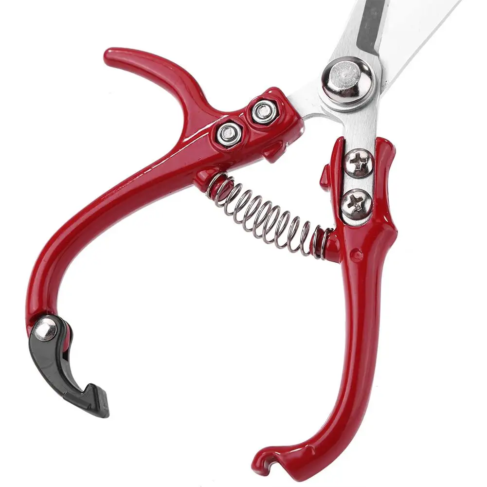 

Labor-saving Garden Scissors with Safety Buckle Stainless Steel Spring Fruit Tree Pruning Shears Bonsai Grafting Pruners