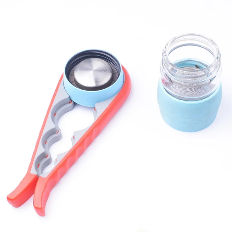 1Pc Lid Screw Jam Bottle Opener Kitchen Suppliles 4 In 1 Can Manual Non-slip Twist Cap Launcher | Дом и сад