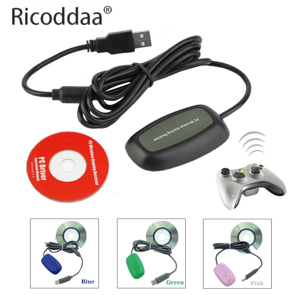 Беспроводной ПК USB 2 0 приемник для контроллера Xbox 360 адаптер Microsoft XBOX с