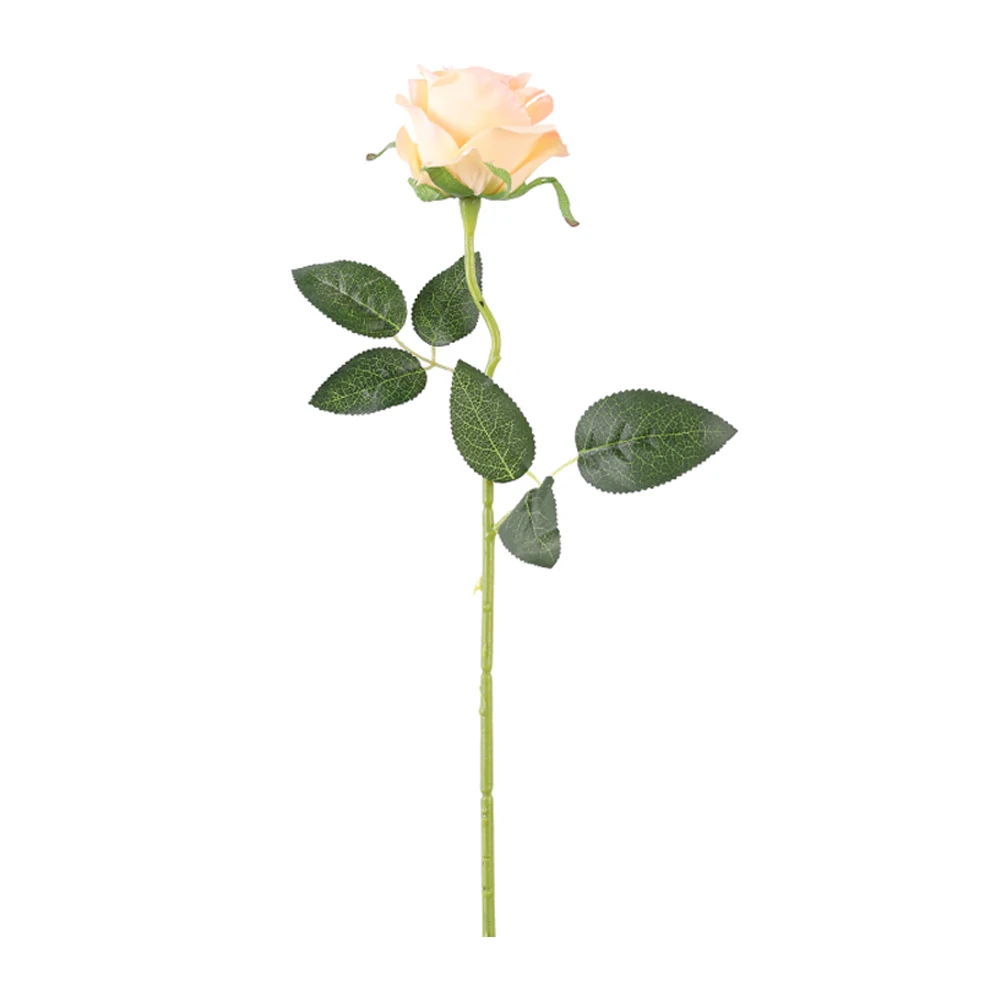 Pink Erxiaobao Brand New Gradient Rose Artificial Flowers High Quality Fake Silk Wedding Flower for Home Living Room Decoration - Цвет: Pink