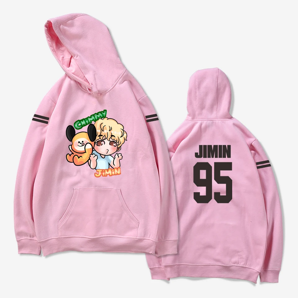 

Зимние свободные женские толстовки, корейский стиль, модные толстовки Bangtan Boys, уличная одежда, популярная Милая Толстовка Оверсайз для дево...